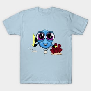 A-Dory-ble Fish with Shell Necklace T-Shirt